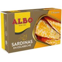 Sardina en escabetx ALBO, llauna 125 g