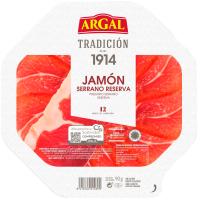 Plato de jamón serrano ARGAL, bandeja 90 g