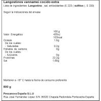 Llagostí cuit 24/40 PESCANOVA, caixa 800 g