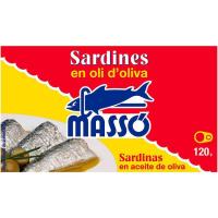 Sardinas en aceite MASSÓ, lata 120 g