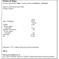 Filetes de rape PESCANOVA, caja 250 g