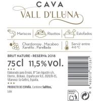 Cava Brut Nature VALL d`LLUNA, ampolla 75 cl