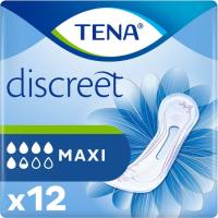 Compresa de incontinencia maxi TENA Discreet, paquete 12 uds