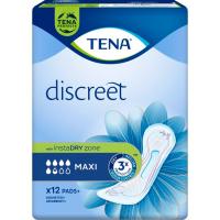 Compresa de incontinencia maxi TENA Discreet, paquete 12 uds