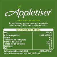 Refresco de zumo de manzana APPLETISER, botella 75 cl