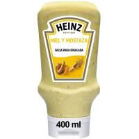 Salsa de mel-mostassa HEINZ, boca avall 400 g