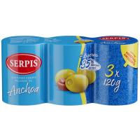 Olives farcides més lleugeres SERPIS, pack 3x150 g