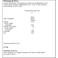 Pechuga de pavo FRIAL, al corte, compra mínima 100 g