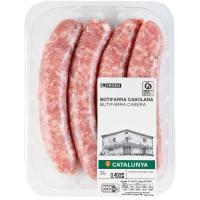 Butifarra casera de cerdo EROSKI, bandeja 400 g