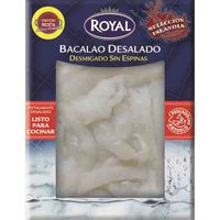 Bacalao desmigado desalado ROYAL ISLANDIA, bandeja 225 g