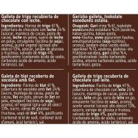 Galeta Digestive amb xocolata EROSKI, paquet 300 g