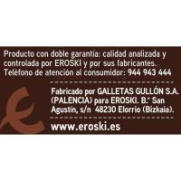 Galeta Digestive amb xocolata EROSKI, paquet 300 g