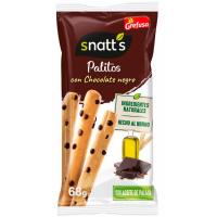 Bastonets de cereals amb xocolata-avellana SNATT`S, bossa 68 g