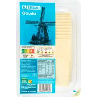 Formatge Gouda EROSKI, rodanxes, safata 200 g