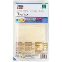 Queso tierno EROSKI BASIC, lonchas, bandeja 200 g