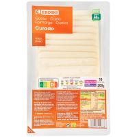 Formatge curat EROSKI, rodanxes, safata 200 g