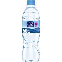Agua mineral FONT VELLA, botellín 50 cl