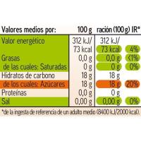 Postre gelificado sabor limón EROSKI, pack 4x100 g