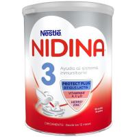 Leche de continuación NESTLÉ Nidina Premium 3, lata 800 g