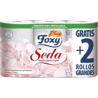 Paper higiènic FOXY SEDA, paquet 4+2 rotllos