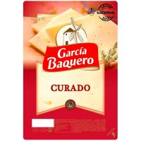 Queso curado GARCÍA BAQUERO, lonchas, bandeja 125 g