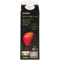 Suc de poma espremut Eroski SELEQTIA, brik 1 litre