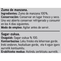 Suc de poma espremut Eroski SELEQTIA, brik 1 litre