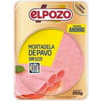 Mortadela de pavo ELPOZO, bandeja 250 g