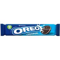 Galleta de chocolate rellena sabor vainilla OREO, paquete 154 g