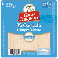 Queso tierno ya cortado GARCÍA BAQUERO, cuña 225 g