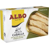 Filete de caballa en aceite de oliva virgen ALBO, lata 120 g