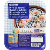 Divines de la mar amb allada amb gambes EROSKI, safata 175 g