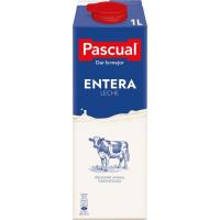 Leche entera PASCUAL, brik 1 litro