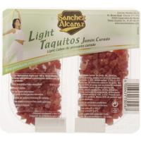 Taquitos de jamón light SANCHEZ ALCARAZ, pack 2x50 g