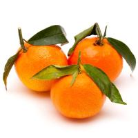 Mandarina con hoja, al peso, compra mínima 1 kg