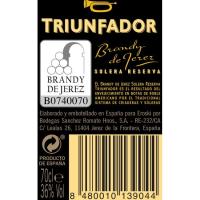 Brandy Reserva TRIOMFADOR, ampolla 70 cl