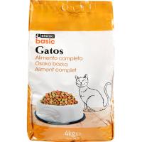 Alimento completo para gato EROSKI basic, saco 4 kg