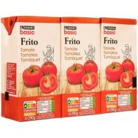 Tomate frito EROSKI basic, pack 3x390 g