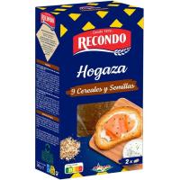 Hogaza de pan tostado con cereales RECONDO, caja 240g