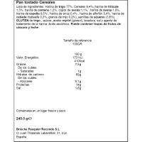 Fogassa de pa torrat amb cereals RECONDO, caixa 240g