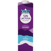 Llet sencera sense lactosa KAIKU, brik 1 litre