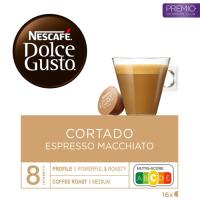 Café cortado DOLCE GUSTO, caja 16 uds