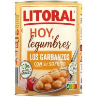 Cigrons "Hoy legumbres" LITORAL, lata 440 g