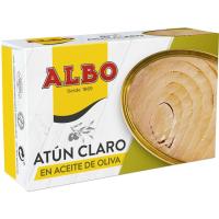 Tonyina clara en oli d`oliva ALBO, llauna 112 g