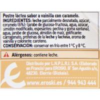 Flam de vainilla EROSKI basic, pack 6x100 g