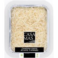 Canelones caseros de carne CASA MAS, bandeja 350 g