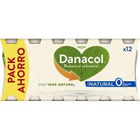 Yogur para beber natural DANACOL, pack 12x100 ml