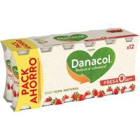 Yogur para beber de fresa DANACOL, pack 12x100 ml