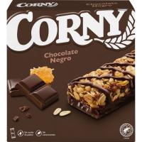 Barrita de chocolate negro CORNY, 6 uds, caja 138 g