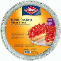 Molde de aluminio para tartaleta 28 cm ALBAL, pack 5 uds